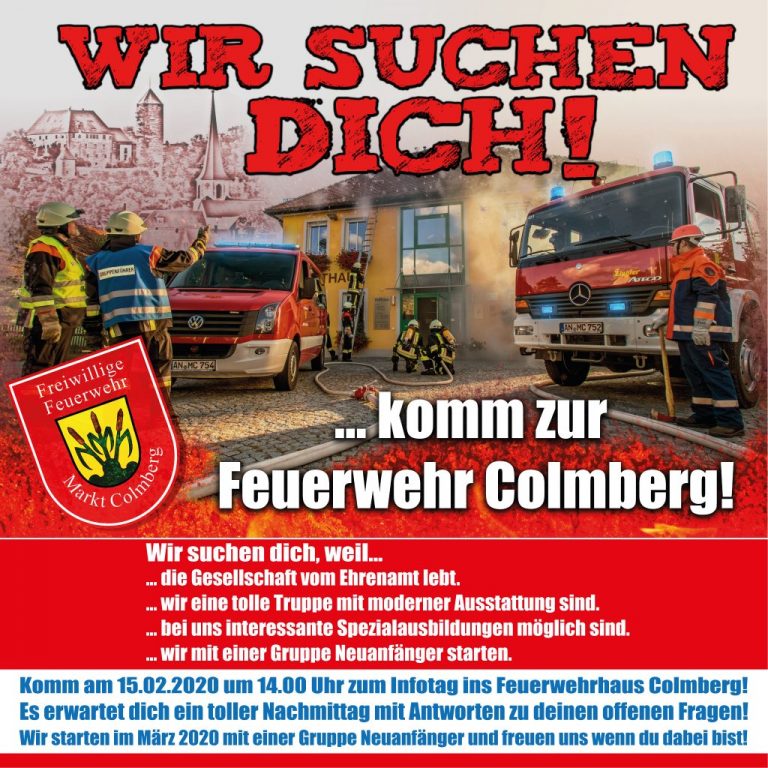 Printwerbung - Werbeplakat für Feuerwehr